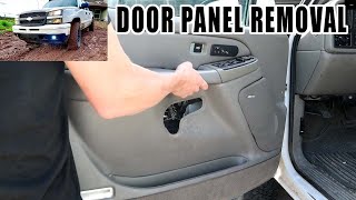 How To Remove Door Panel 2005 Silverado | 99-06 Silverado GMC Sierra