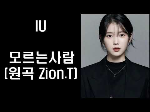 아이유 - 모르는 사람 (Zion.T) [AI 커버]