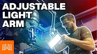 Adjustable Work Light Arm | I Like To Make Stuff