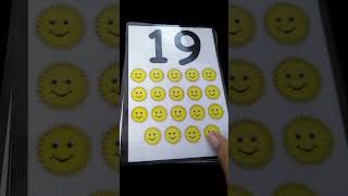 1-30 object counting laminated flashcards for early learning