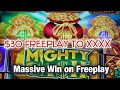 I ONLY PUT $30 FREEPLAY & CASHED OUT $$$$!! FU DAI LIAN LIAN DRAGON & MIGHTY CASH RIVERSPIRIT TULSA!