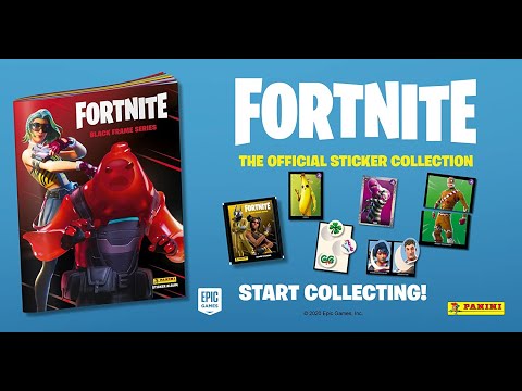 #5 РАСПАКОВКА [FORTNITE. Black Frame Series. Panini] 4 Пакетика 20 Наклеек