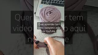 oque fazer com o fio de malha muito grosso #crochet #fiodemalha #tutorial #aprendacomigo