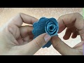 Reusing old denim/ Denim rose diy