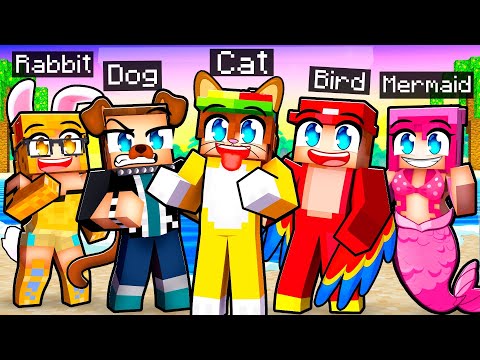 Having a PET FAMILY In Minecraft!