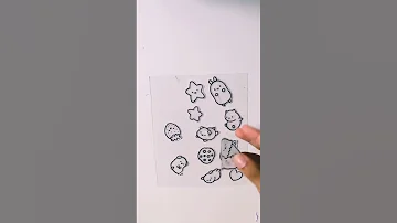 How To Make Transparent Stickers Easy Stickers Cutie Crafts Dini Shorts 