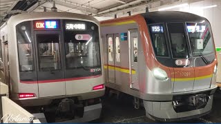 東京メトロ　副都心線17000系　東急線乗り入れ　綱島駅　発車ベル付き