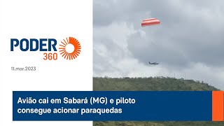 Veja vídeo do momento em que aeronave cai em Sabará