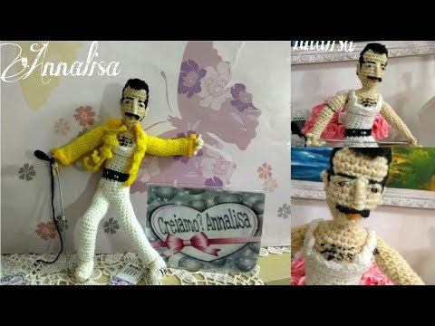 freddie mercury crochet doll pattern