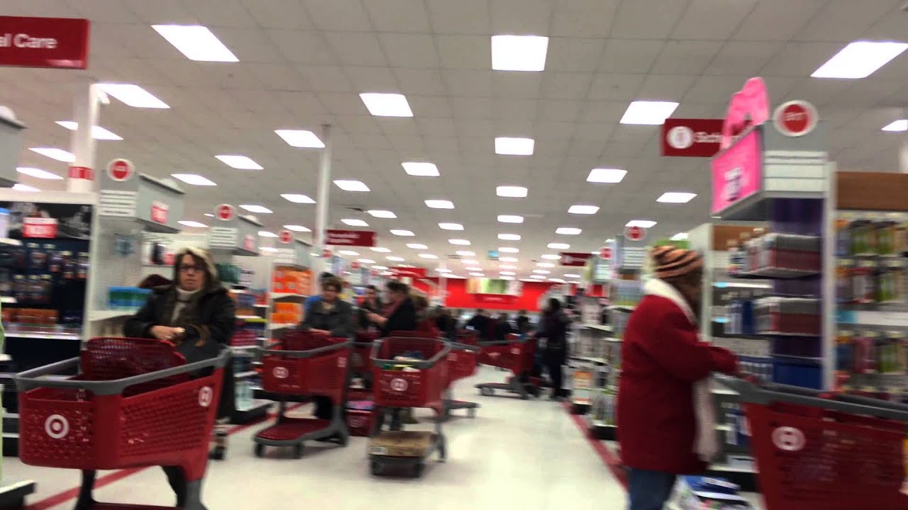 Target Line Up Ridiculously long line up at Target in Barrie, ON - YouTube