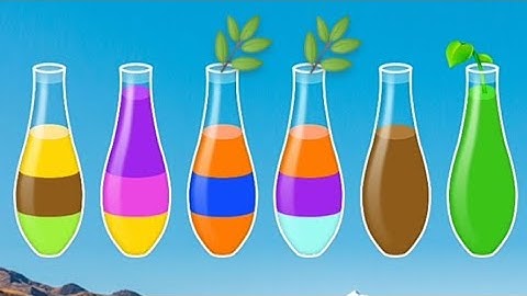 Water color sort puzzle level 151 #newbottle