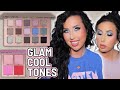 New adept cosmetics x amy loves makeup eyeshadow  blush palette  3 looks swatches  review