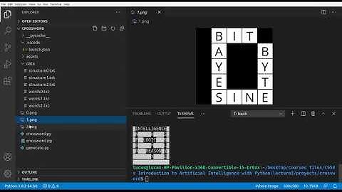 Crossword with Python (without code)