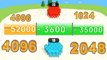 🔢 Join Numbers- Addition Numbe Math Gameplay 2048 number | Noob vs Pro vs Hacker in join numbers