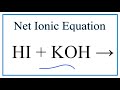 Net Ionic Equations and Strong Acids