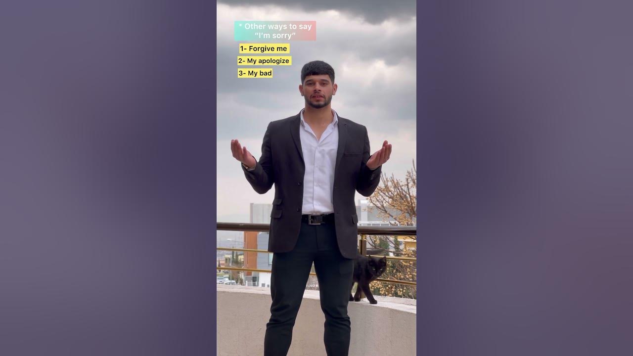 * Other ways to say “I’m sorry “ YouTube