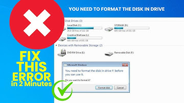 Easiest Way to Solve You have to Format the disk in Drive before you can use it in 2 Minutes