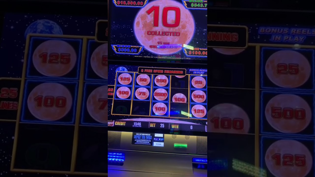 Lightning Link Moon Race Slot Machine bonus won on $2.50 bet 