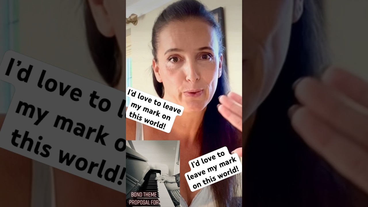 I’d love to leave my mark on this world! 