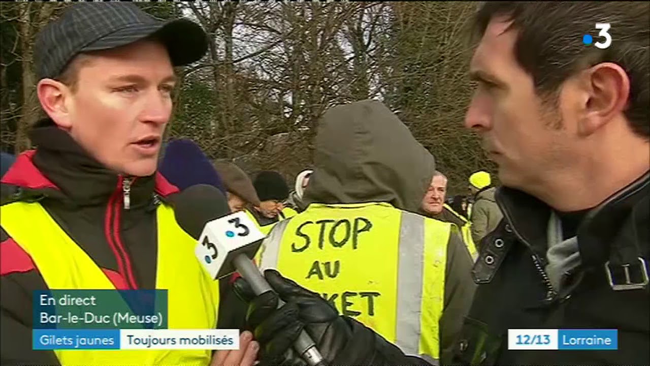 Les Gilets Jaunes Mobilisés à Bar Le Duc Le 15 Décembre