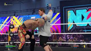 W2K24 Gameplay PC John Cena VS Baron Corbin screenshot 1
