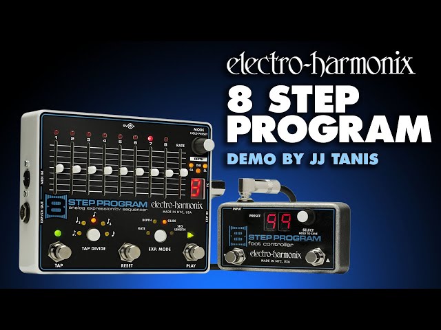 Electro-Harmonix 8 Step Program Analog Expression / CV Sequencer Pedal  (Demo by JJ Tanis)