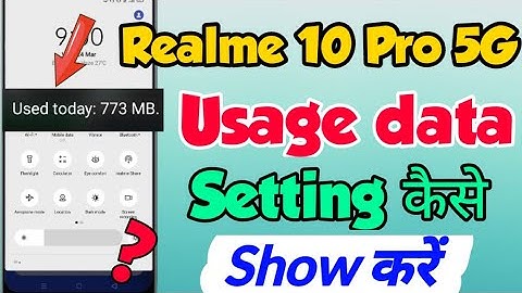Realme 10 Pro 5G me daily data kaise Show Kare | how to show daily usage data in Realme 10 Pro 5g