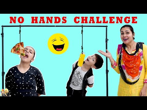 NO HANDS EATING CHALLENGE | Funny Family Comedy | Aayu and Pihu Show