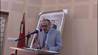 مصطفى الهاشمي  المدير الاقليمي بالرشيدية في كلمة  بمناسبة توديع علي براد  مدير الاكاديمية السابق
