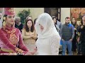 THE CEREMONY OF MEETING THE BRIDE AT A CAUCASIAN WEDDIN 