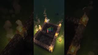 IRON GOLEM VS 10 ZOMBIES #shorts #minecraft