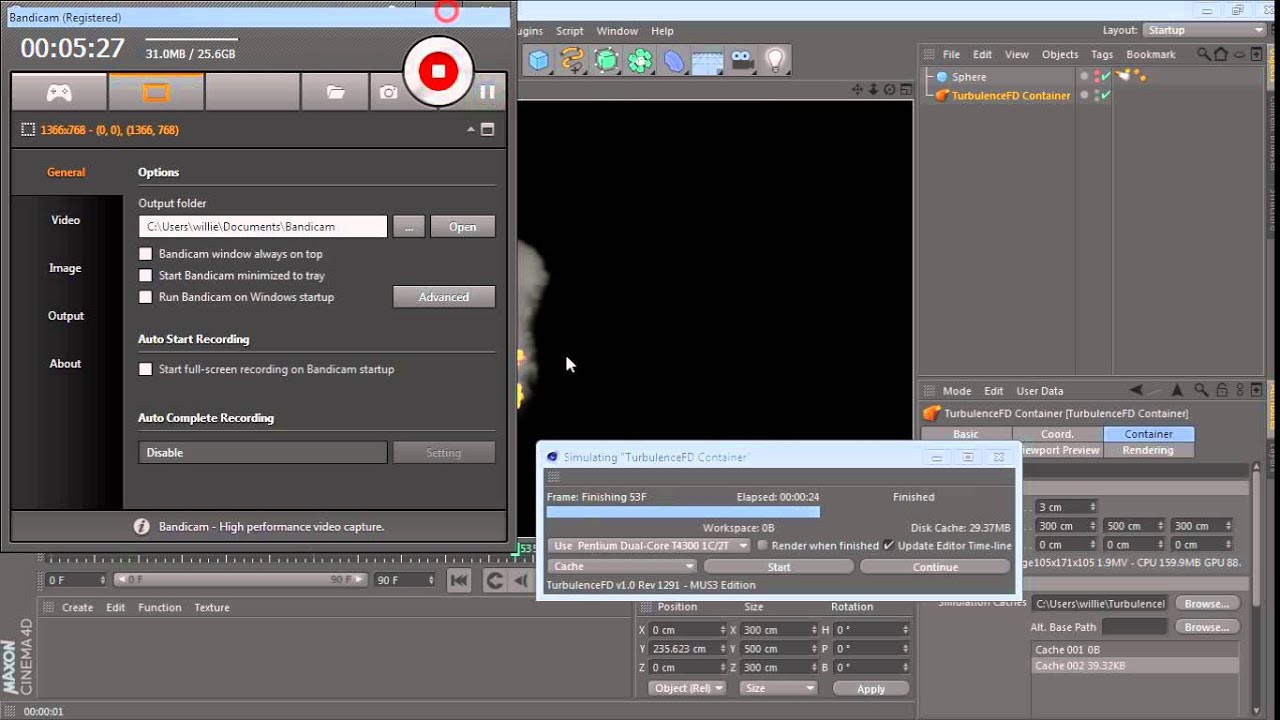 How to - Cinema 4D - Fire and Smoke ( TurbulenceFD Basics ) - YouTube