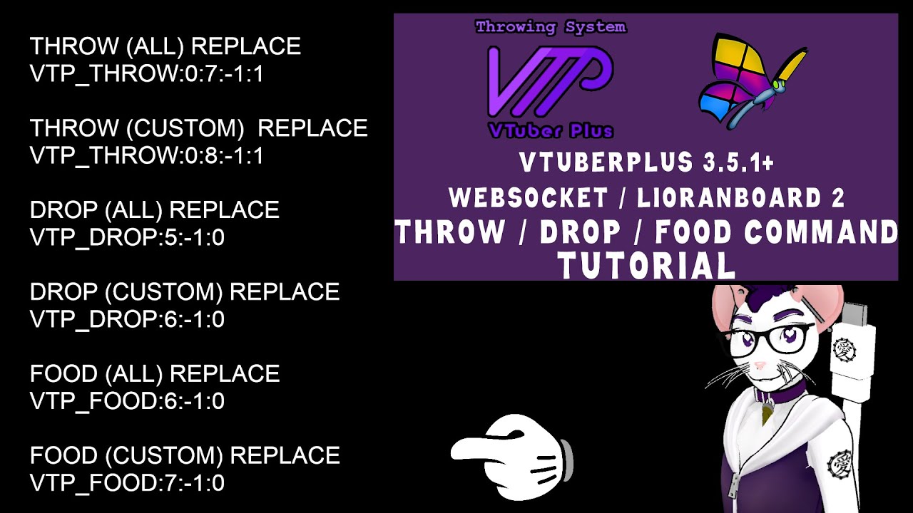 [TUTORIAL] VTuberPlus 3.5.1+ Websocket/LB2 Throw / Drop / Food Tutorial