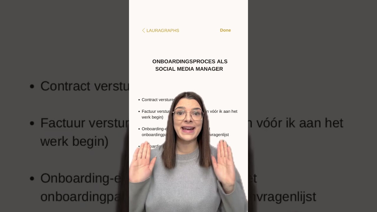 Het onboardingproces als social media manager.