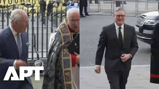 Watch King Charles, Prince William, Starmer Arrive for Commonwealth Day Service at Westminster Abbey