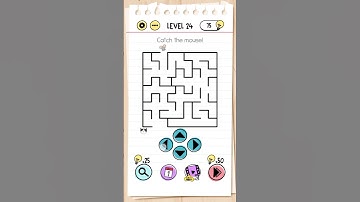 catch the mouse | braintest lvl 24 #braintest #games #walkthrough #gaming