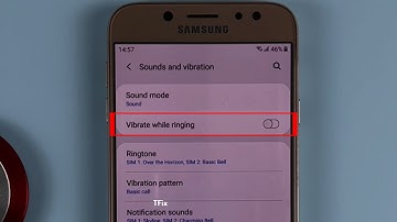 How to enable/disable Vibrate when ringing on Samsung J7 Pro Android 9