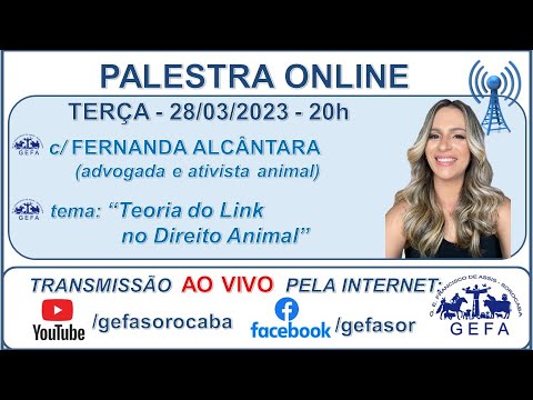 Assista: Palestra Online - c/ FERNANDA ALCÂNTARA (28/03/2023)