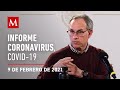 Informe diario por coronavirus en México, 9 de febrero de 2021
