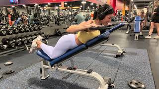 Chest supported swimmer’s row