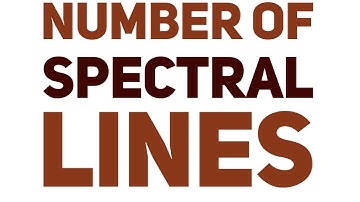 Number of spectral lines formula numerical