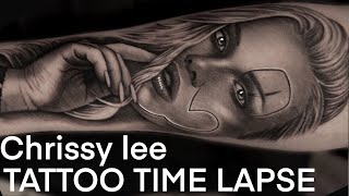 TATTOO TIME LAPSE | CLOWN GIRL | CHRISSY LEE SIX THREE TV