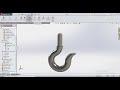 how to make the CRANE HOOK in SOLIDWORKS