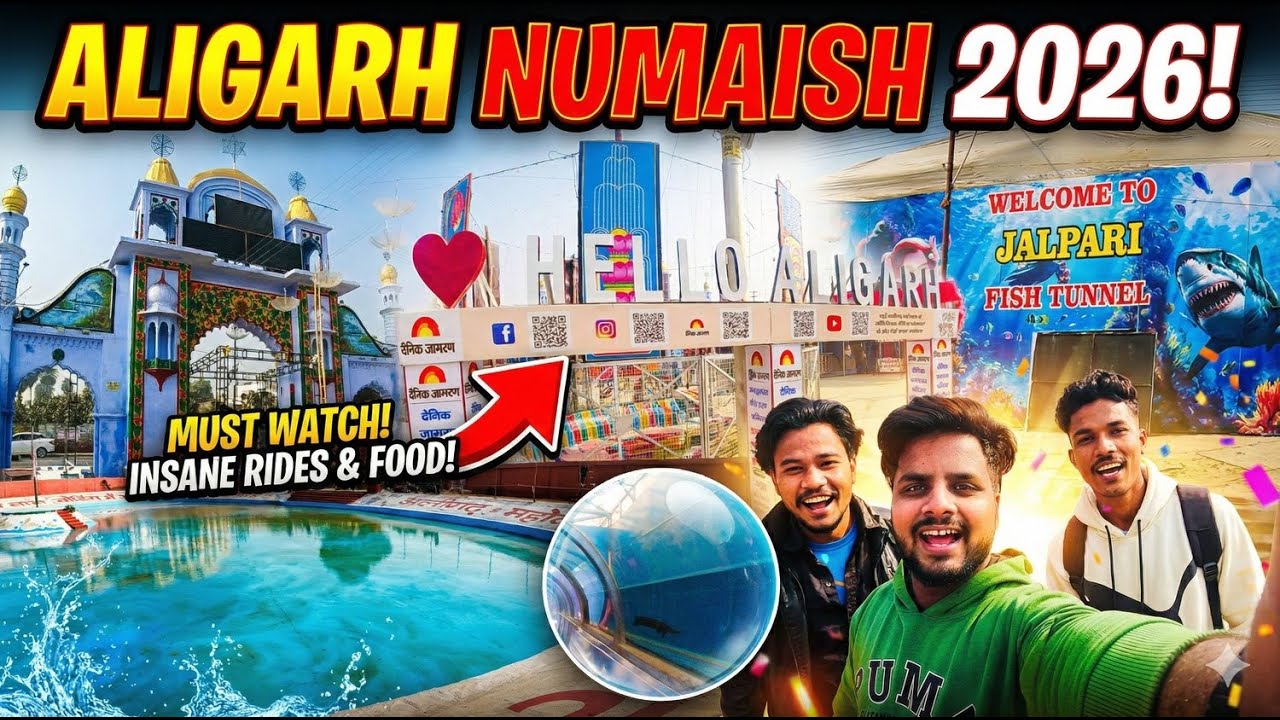 Aligarh Numaish 2026 Full Tour | Complete Mela Vlog | Full Fun & Masti Rides & Food