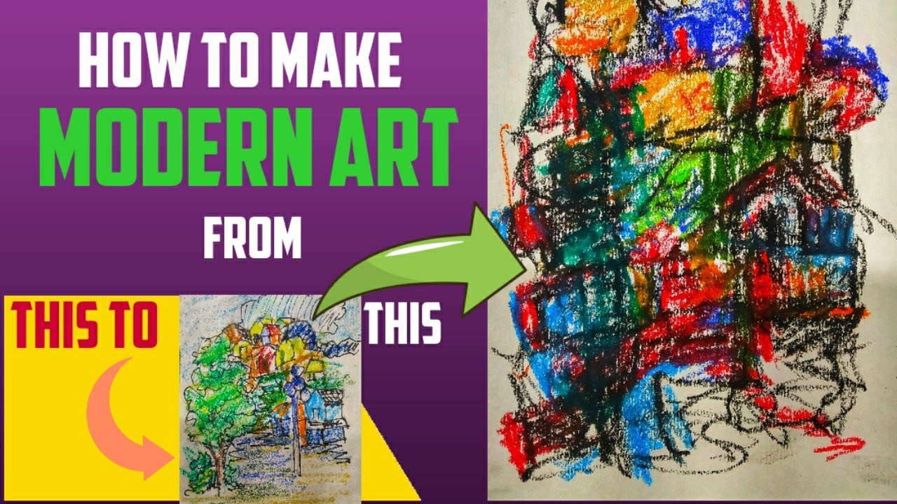 How To Make Simple Art To Modern Art Easy To Learn Oil Pastel How To Make Simple Art To Modern Art Easy To Learn Oil Pastel