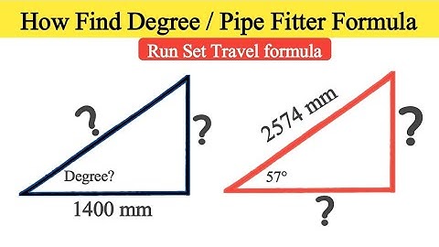 Travel length formula | How to Find Degree | use of Sin cos tan | Run set Travel formula 