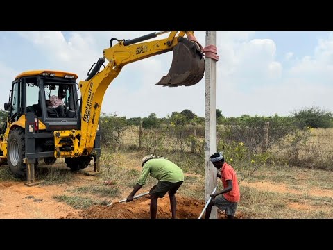 Mahindra bachelor Land Electric Pole on Agricultural Land