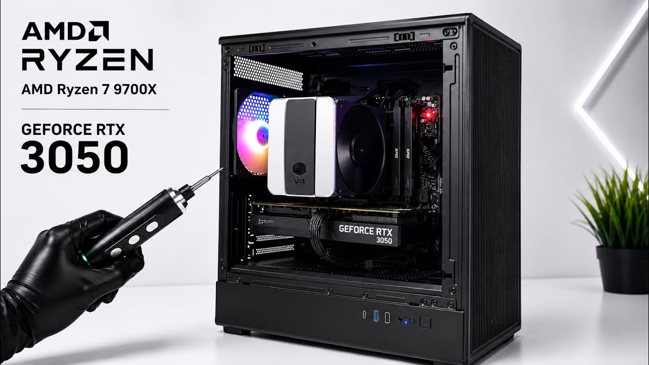 AMD Ryzen 7 9700X + RTX 3050 Gaming PC Build For Gaming 2026