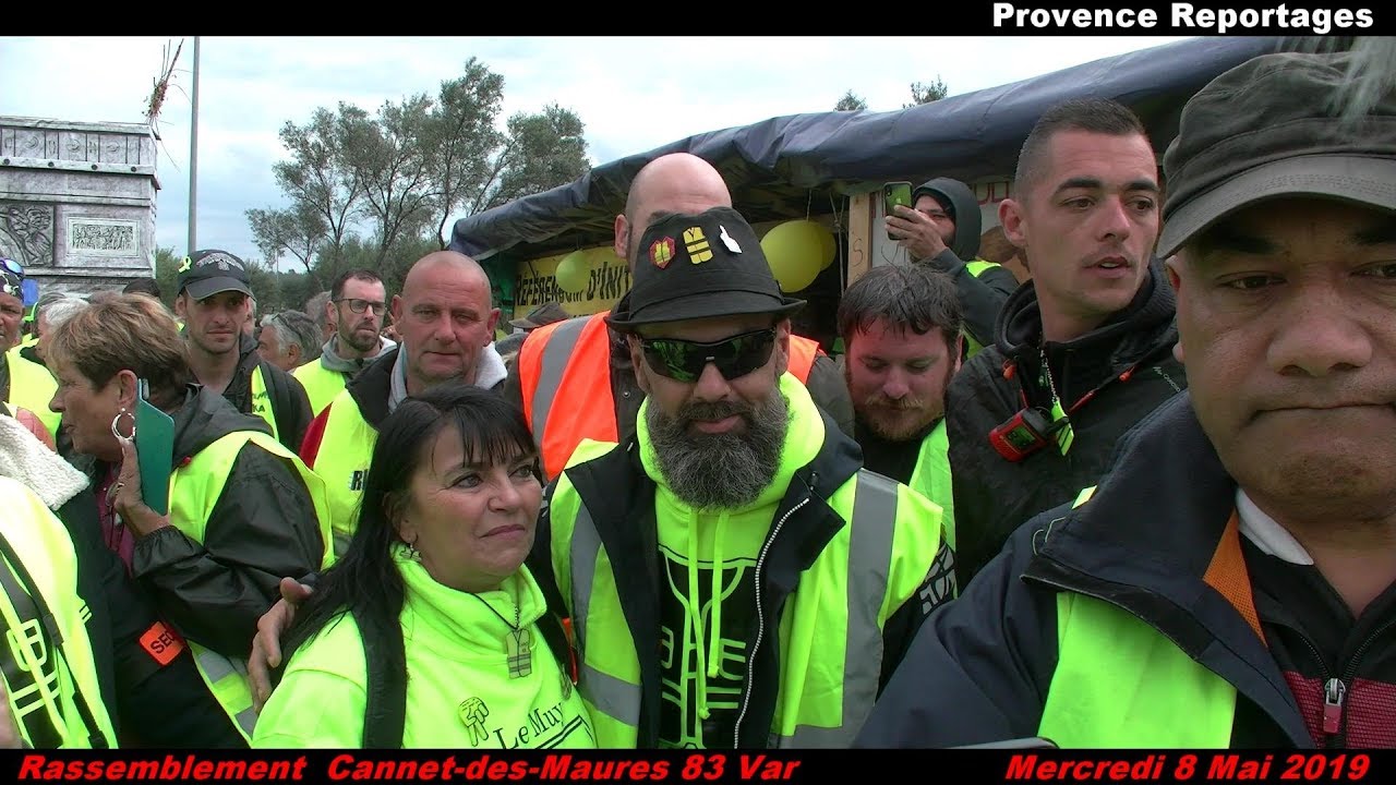 Rassemblement Gilets Jaunes Au Cannet Des Maures Mercredi 8 Mai 2019