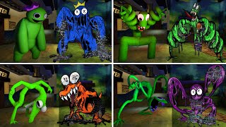 FNF Rainbow friends All Green x FNF Corrupted Rainbow Friends Glitch  | Roblox (FNF Mod)